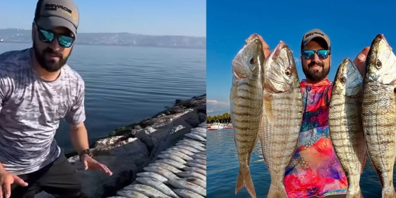 İzmit Körfezi’nde temizlik çalışmaları sonuç verdi: 2 saatte 100 kiloluk mırmır yakalandı