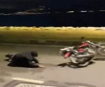 Motosiklet şovu kötü bitti
