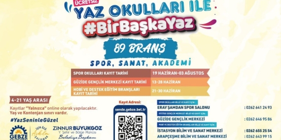 Gebze’de yaz spor okulları kayıtları başladı