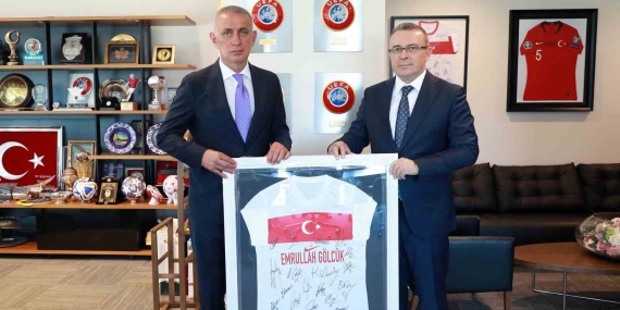 Emrullah Gölcük’ten TFF Başkanı Hacıosmanoğlu’na ziyaret