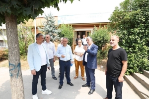 BAŞKAN ÖMEROĞLU YENİ KURULACAK AFET KOORDİNASYON MERKEZİNİ İNCELEDİ