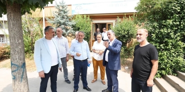 BAŞKAN ÖMEROĞLU YENİ KURULACAK AFET KOORDİNASYON MERKEZİNİ İNCELEDİ