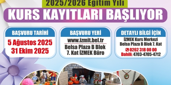 İZMEK yeni dönem kayıtları başladı