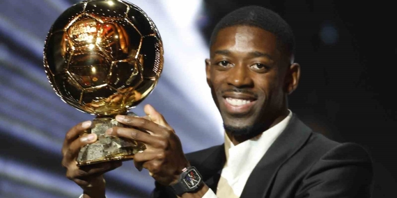 Altın top ödülünü Dembele kazandı