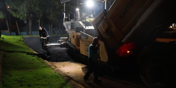 Kartepe’de kültür merkezi yanına yeni otopark yapıldı
