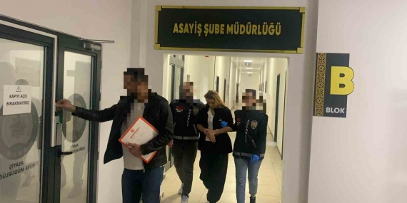 Evden ziynet eşyası ve saç şekillendirici çalan kadın yakalandı
