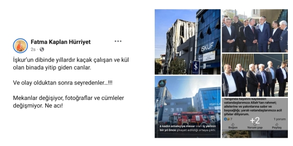 Fatma Başkan, “Olay olduktan sonra seyredenler değişmiyor, sadece mekanlar değişiyor. Ne acı!”