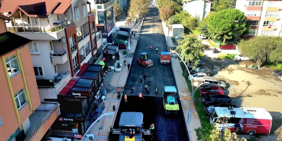 Körfez’de hafta sonu asfalt mesaisi