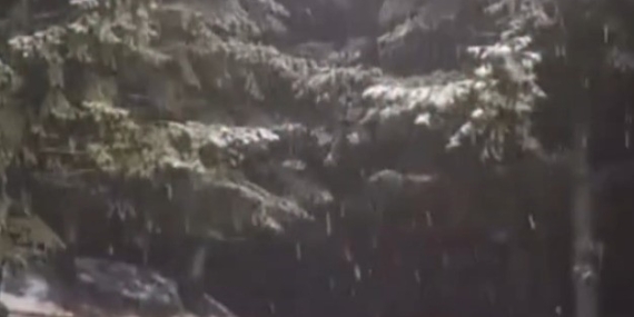 Kartepe’ye mevsimin ilk karı düştü
