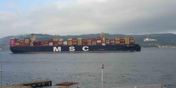 ’MSC Türkiye’ Çanakkale Boğazı’ndan geçti